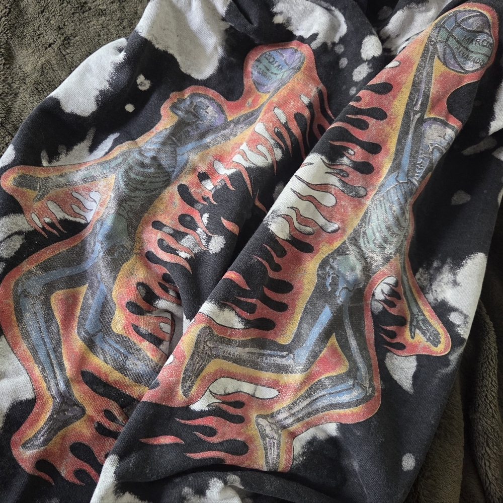 Market Skelly Digital Dunk Sweat Pants Black & White Graphic